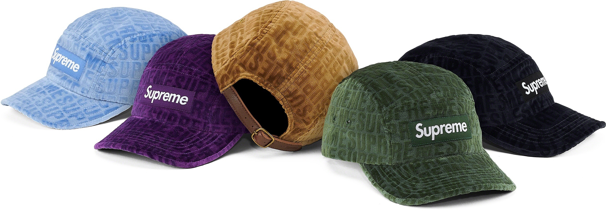 Velvet Pattern Camp Cap